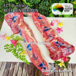 Beef TENDERLOIN Australia ECT whole cut utuh +/- 1.8kg | daging sapi import has dalam eye fillet mignon frozen beku