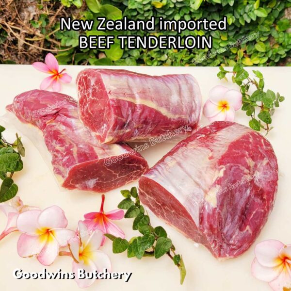Beef TENDERLOIN small roast wellington cuts eye fillet mignon imported Australia NZ Brazil daging sapi import has dalam frozen 1kg - Image 13