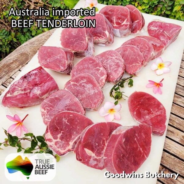 Beef TENDERLOIN small roast wellington cuts eye fillet mignon imported Australia NZ Brazil daging sapi import has dalam frozen 1kg - Image 12