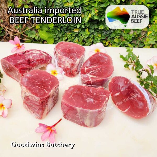 Beef TENDERLOIN small roast wellington cuts eye fillet mignon imported Australia NZ Brazil daging sapi import has dalam frozen 1kg - Image 7