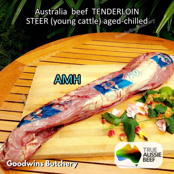 Beef TENDERLOIN Australia STEER (young cattle) AGED-CHILLED whole cuts 2.2 kg/pc eye fillet mignon Australia Harvey Midfield Teys NZ Taylor-Preston daging sapi import has dalam - Image 9