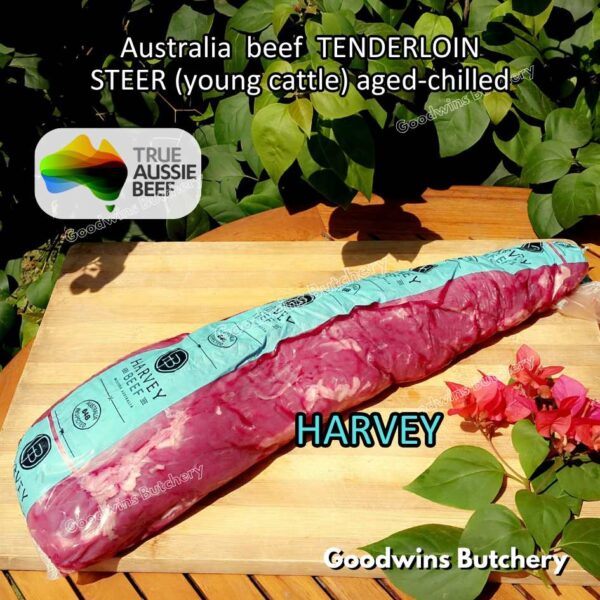 Beef TENDERLOIN Australia STEER (young cattle) AGED-CHILLED whole cuts 2.2 kg/pc eye fillet mignon Australia Harvey Midfield Teys NZ Taylor-Preston daging sapi import has dalam - Image 8