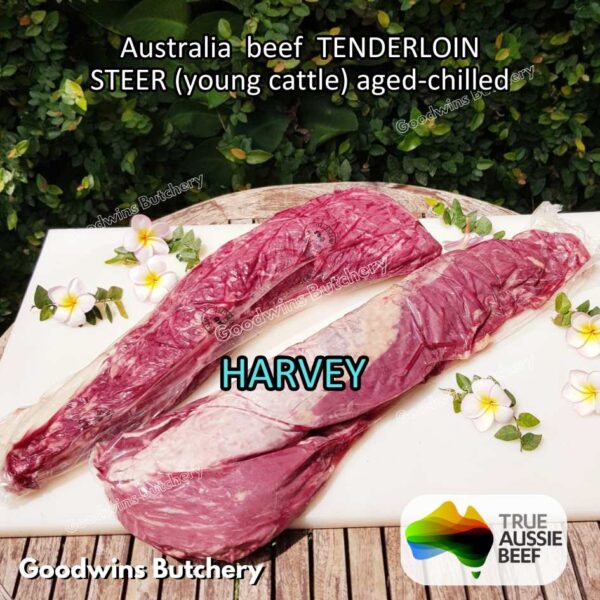 Beef TENDERLOIN Australia STEER (young cattle) AGED-CHILLED whole cuts 2.2 kg/pc eye fillet mignon Australia Harvey Midfield Teys NZ Taylor-Preston daging sapi import has dalam - Image 7