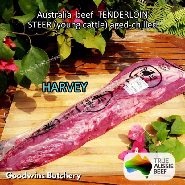 Beef TENDERLOIN Australia STEER (young cattle) AGED-CHILLED whole cuts 2.2 kg/pc eye fillet mignon Australia Harvey Midfield Teys NZ Taylor-Preston daging sapi import has dalam - Image 6