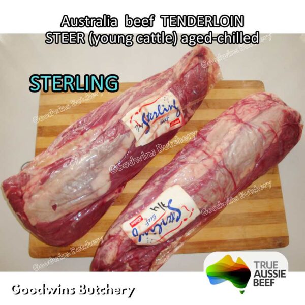 Beef TENDERLOIN Australia STEER (young cattle) AGED-CHILLED whole cuts 2.2 kg/pc eye fillet mignon Australia Harvey Midfield Teys NZ Taylor-Preston daging sapi import has dalam - Image 18