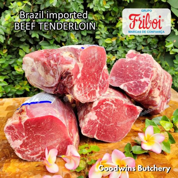 Beef TENDERLOIN small roast wellington cuts eye fillet mignon imported Australia NZ Brazil daging sapi import has dalam frozen 1kg - Image 32