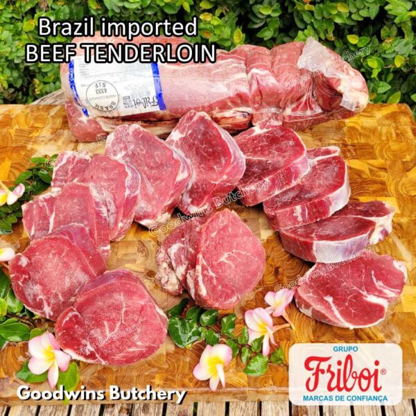 Beef TENDERLOIN small roast wellington cuts eye fillet mignon imported Australia NZ Brazil daging sapi import has dalam frozen 1kg - Image 29