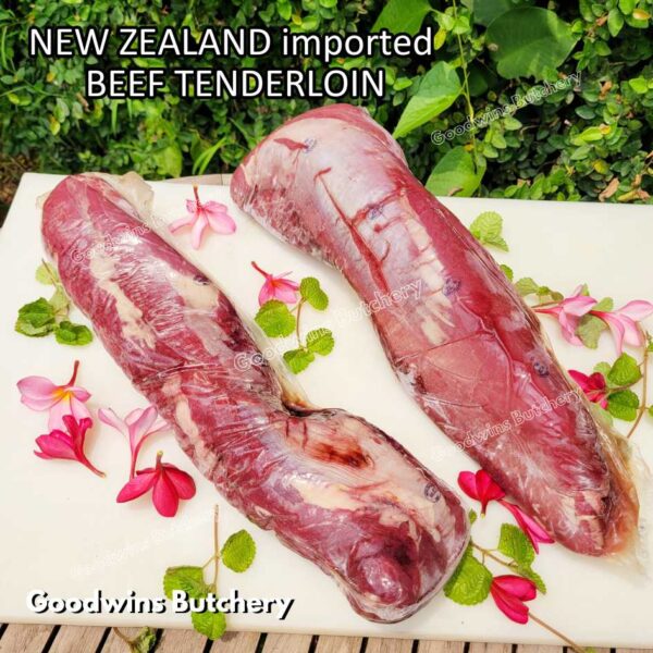 Beef TENDERLOIN small roast wellington cuts eye fillet mignon imported Australia NZ Brazil daging sapi import has dalam frozen 1kg - Image 23