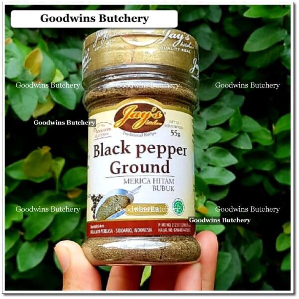 Jay's spices BLACKPEPPER GROUND merica lada hitam bubuk black pepper Jays 55g