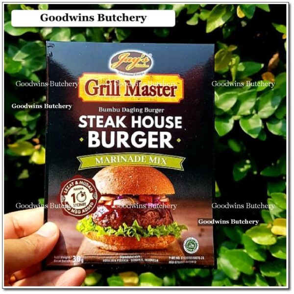 Jay's marinade mix BURGER STEAK HOUSE grill master Jays Kitchen 30g