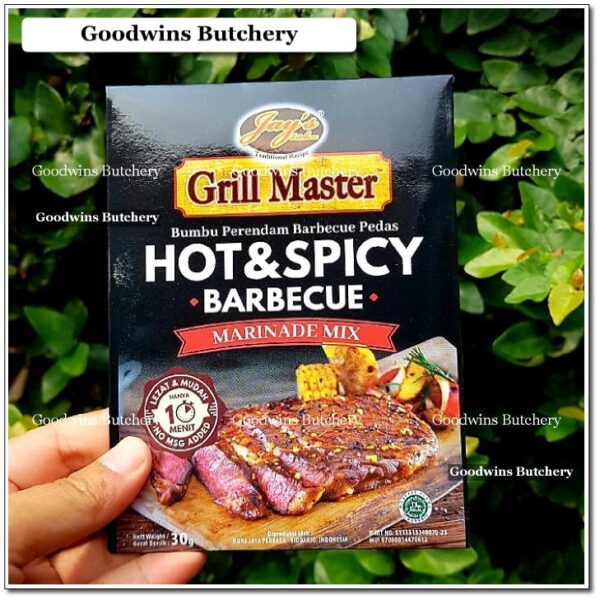 Jay's marinade mix HOT & SPICY BARBECUE BBQ grill master Jays Kitchen 30g
