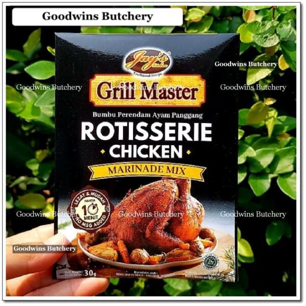 Jay's marinade mix ROTISSERIE CHICKEN grill master Jays Kitchen 30g