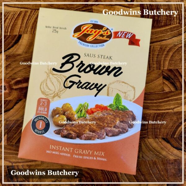 Jay's gravy sauce BROWN GRAVY saus steak Jays Kitchen 25g