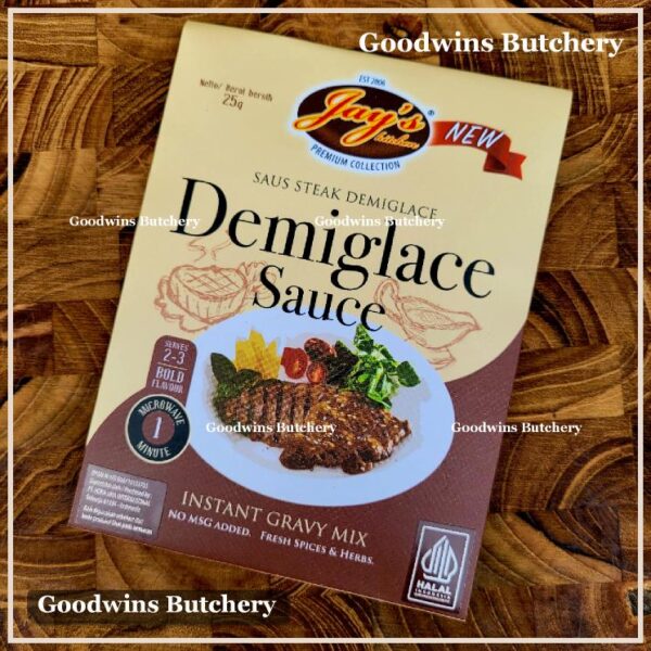 Jay's gravy sauce DEMIGLACE saus steak Jays Kitchen 25g
