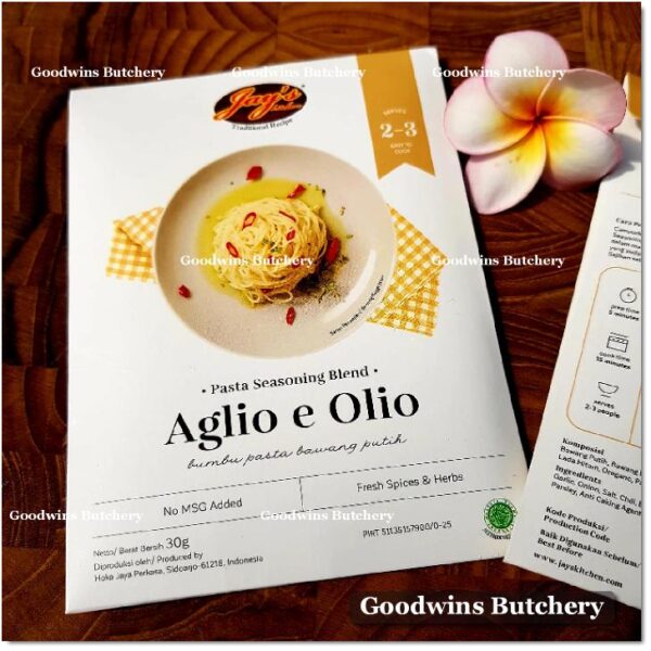 Jay's pasta seasoning blend AGLIO e OLIO Jays Kitchen 30g
