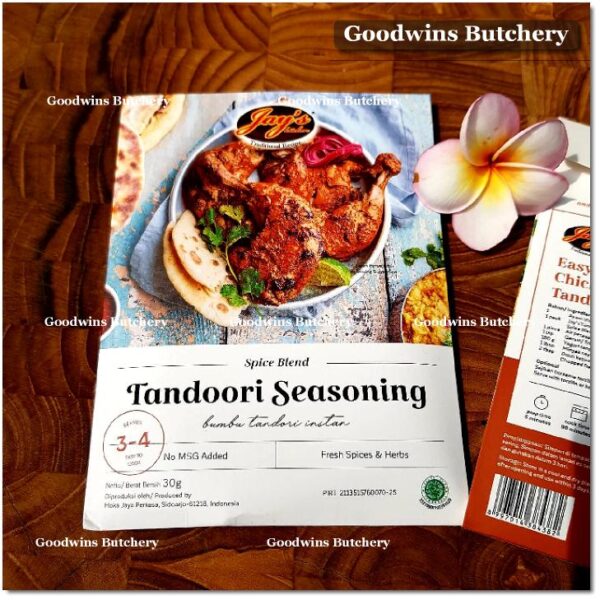 Jay's spice blend INDIAN TANDOORI bumbu masak racik Jays Kitchen 30g