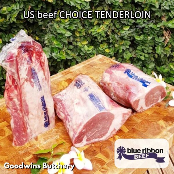 Beef TENDERLOIN CHOICE USDA eye fillet mignon Swift IBP BlueRibbon CreekStone daging sapi import has dalam WHOLE 3.5kg CUT AS STEAKS (PREORDER 2-3 days notice) - Image 11