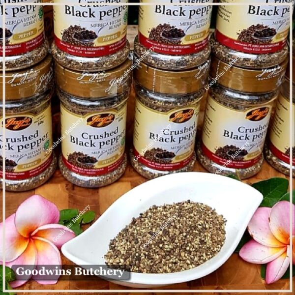 Jay's spices BLACKPEPPER CRUSHED merica lada hitam cacah black pepper Jays 60g - Image 2