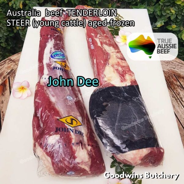 Beef TENDERLOIN Australia STEER (young cattle) AGED-FROZEN WHOLE CUTS +/- 2.3 kg/pc eye fillet mignon Kilcoy AMH John-Dee daging sapi import has dalam - Image 37