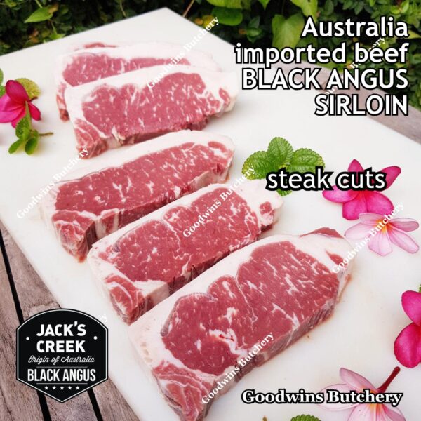 Beef SIRLOIN BLACK ANGUS marbling MB-2 STEER (young cattle) Australia Jack's Creek frozen STEAK CUTS daging sapi has luar Striploin New York strip - Image 25