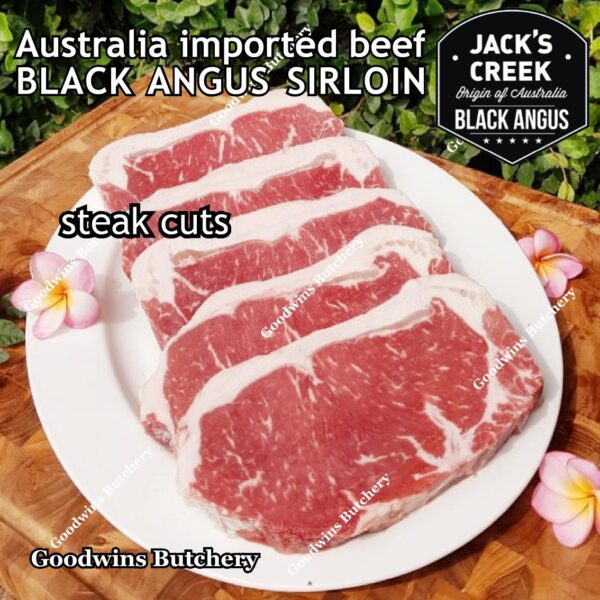 Beef SIRLOIN BLACK ANGUS marbling MB-2 STEER (young cattle) Australia Jack's Creek frozen STEAK CUTS daging sapi has luar Striploin New York strip - Image 9