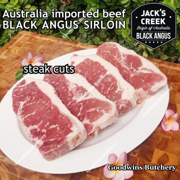 Beef SIRLOIN BLACK ANGUS marbling MB-2 STEER (young cattle) Australia Jack's Creek frozen STEAK CUTS daging sapi has luar Striploin New York strip - Image 34