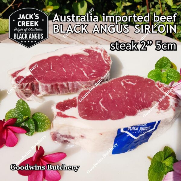 Beef SIRLOIN BLACK ANGUS marbling MB-2 STEER (young cattle) Australia Jack's Creek frozen STEAK CUTS daging sapi has luar Striploin New York strip - Image 37