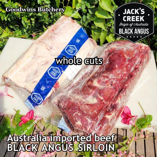 Beef SIRLOIN BLACK ANGUS marbling MB-2 STEER (young cattle) Australia Jack's Creek frozen STEAK CUTS daging sapi has luar Striploin New York strip - Image 2
