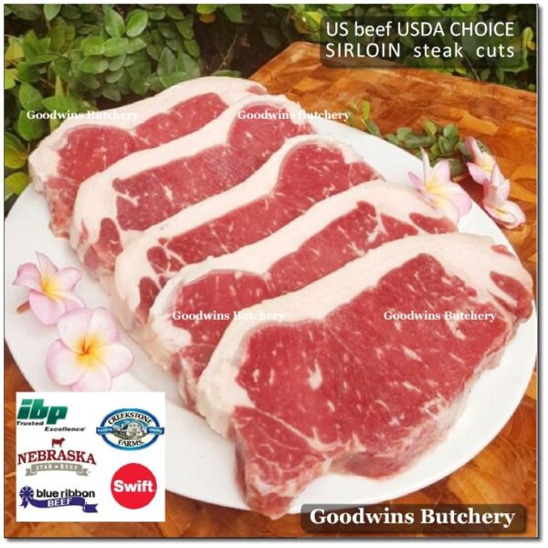 Beef SIRLOIN US CHOICE frozen whole cuts USDA Swift IBP BlueRibbon Nebraska daging sapi has luar Striploin New York strip - Image 13