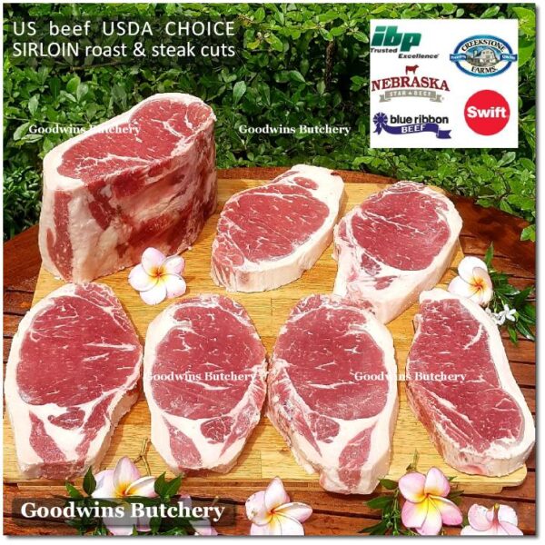 Beef SIRLOIN US CHOICE frozen whole cuts USDA Swift IBP BlueRibbon Nebraska daging sapi has luar Striploin New York strip - Image 11