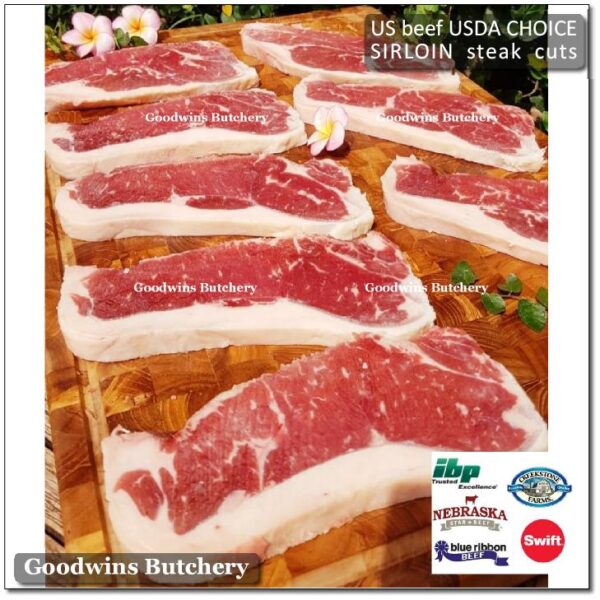 Beef SIRLOIN US CHOICE frozen whole cuts USDA Swift IBP BlueRibbon Nebraska daging sapi has luar Striploin New York strip - Image 10