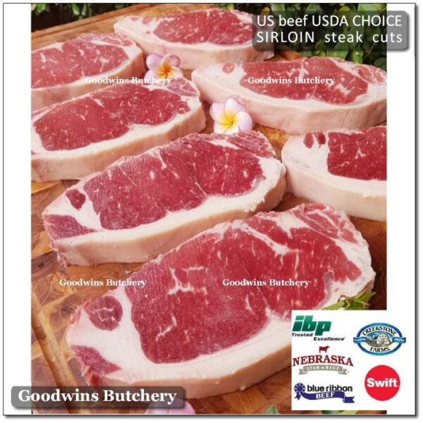 Beef SIRLOIN US CHOICE frozen whole cuts USDA Swift IBP BlueRibbon Nebraska daging sapi has luar Striploin New York strip - Image 20