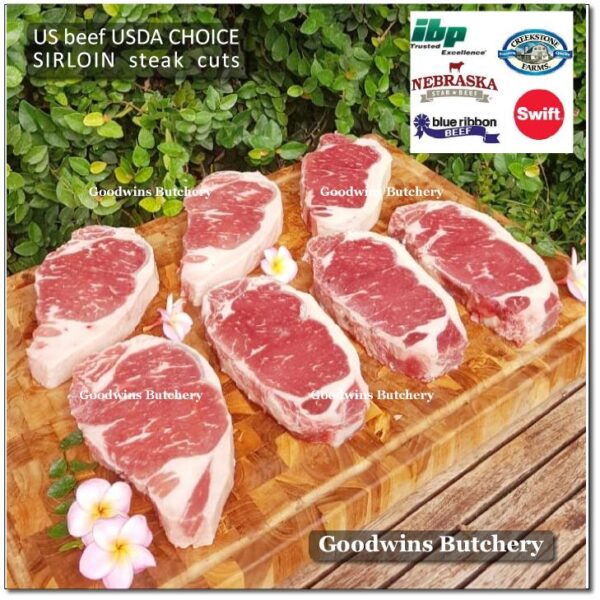 Beef SIRLOIN US CHOICE frozen whole cuts USDA Swift IBP BlueRibbon Nebraska daging sapi has luar Striploin New York strip - Image 19