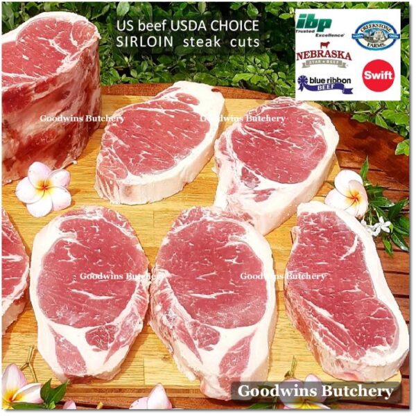Beef SIRLOIN US CHOICE frozen whole cuts USDA Swift IBP BlueRibbon Nebraska daging sapi has luar Striploin New York strip - Image 17