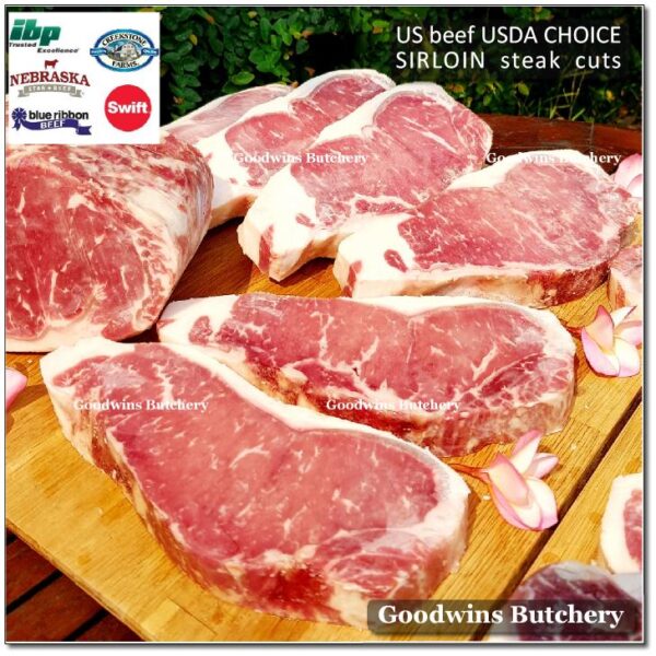 Beef SIRLOIN US CHOICE frozen whole cuts USDA Swift IBP BlueRibbon Nebraska daging sapi has luar Striploin New York strip - Image 16