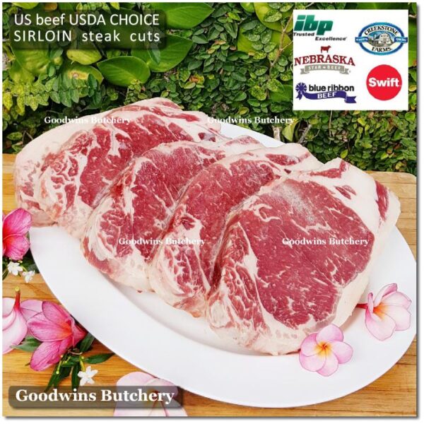 Beef SIRLOIN US CHOICE frozen whole cuts USDA Swift IBP BlueRibbon Nebraska daging sapi has luar Striploin New York strip - Image 14