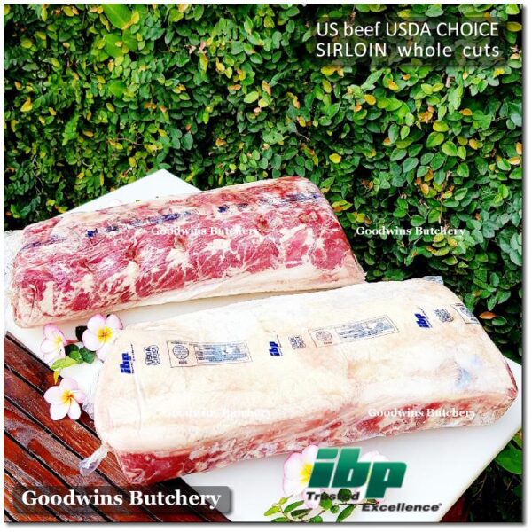Beef SIRLOIN US CHOICE frozen whole cuts USDA Swift IBP BlueRibbon Nebraska daging sapi has luar Striploin New York strip - Image 5