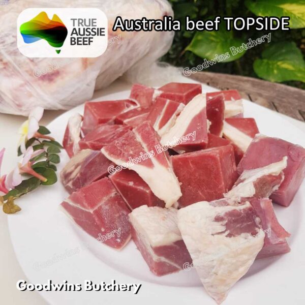 Beef TOPSIDE daging RENDANG diced cubed saikoro cut frozen | Australia Ralphs Angus Jack's Creek | Brazil Friboi | US Swift - Image 2