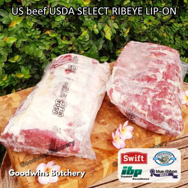 Beef RIBEYE US SELECT frozen whole cuts USDA Swift IBP BlueRibbon Cuberoll ScotchFillet