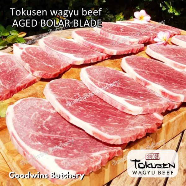 Wagyu beef Tokusen BOLAR BLADE marbling MBS-5 aged chilled/frozen daging sapi sampil WHOLE CUTS - Image 15