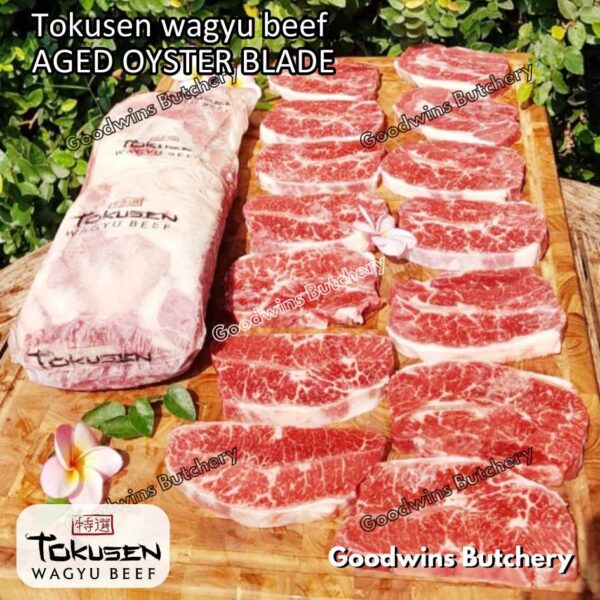 Wagyu beef Tokusen OYSTER BLADE marbling MBS-5 aged-frozen daging sapi sampil WHOLE CUTS - Image 7