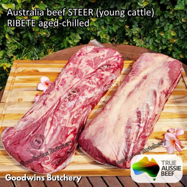 Beef RIBEYE AGED-CHILLED Australia STEER (young cattle) whole cuts Harvey Midfield Teys Scotch-Fillet Cuberoll