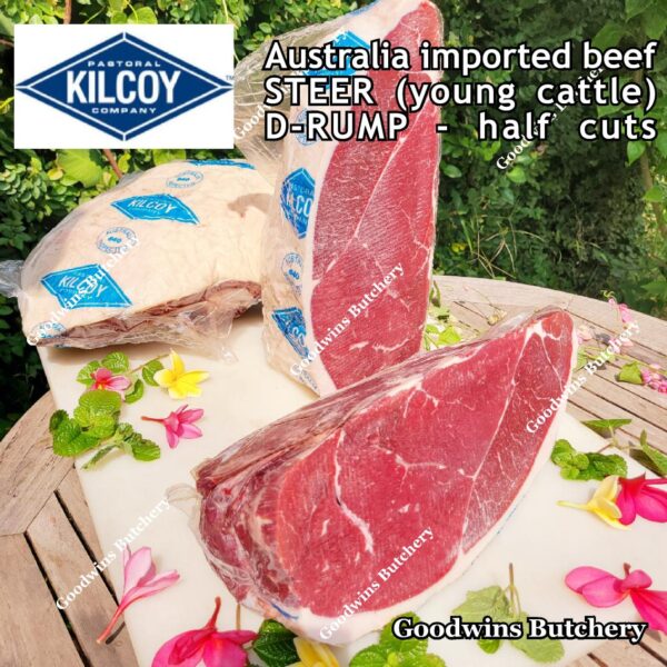 Beef RUMP aged-frozen Australia STEER (young cattle) ROAST HALF CUTS Kilcoy & Flinders Natural D-RUMP - Image 9