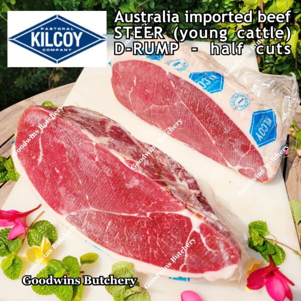 Beef RUMP aged-frozen Australia STEER (young cattle) ROAST HALF CUTS Kilcoy & Flinders Natural D-RUMP - Image 11