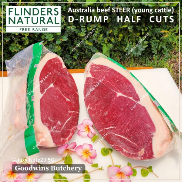 Beef RUMP aged-frozen Australia STEER (young cattle) ROAST HALF CUTS Kilcoy & Flinders Natural D-RUMP - Image 19