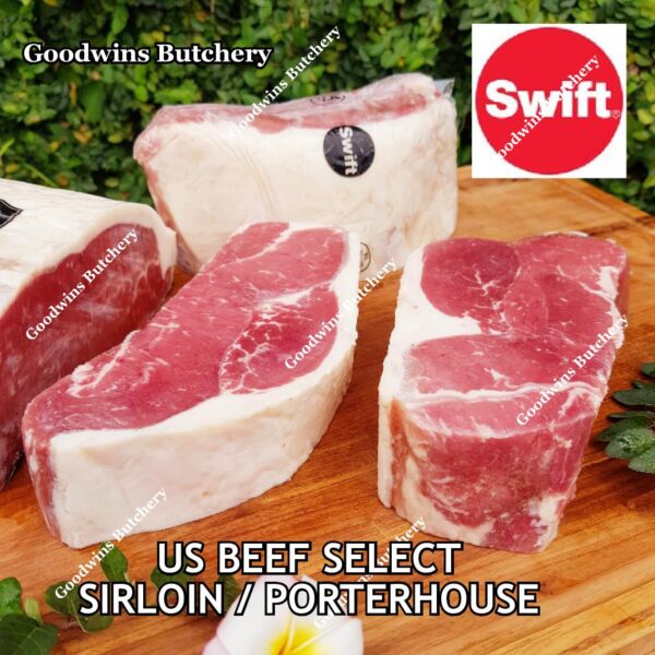 Beef SIRLOIN US SELECT frozen steak cuts USDA Swift IBP BlueRibbon Nebraska daging sapi has luar Striploin New York strip - Image 44