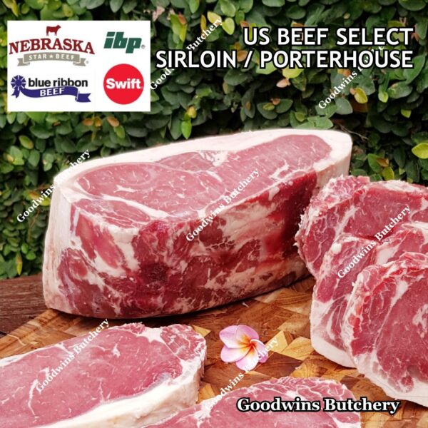 Beef SIRLOIN US SELECT frozen steak cuts USDA Swift IBP BlueRibbon Nebraska daging sapi has luar Striploin New York strip - Image 43