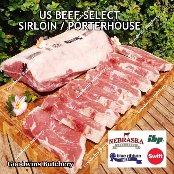 Beef SIRLOIN US SELECT frozen steak cuts USDA Swift IBP BlueRibbon Nebraska daging sapi has luar Striploin New York strip - Image 41