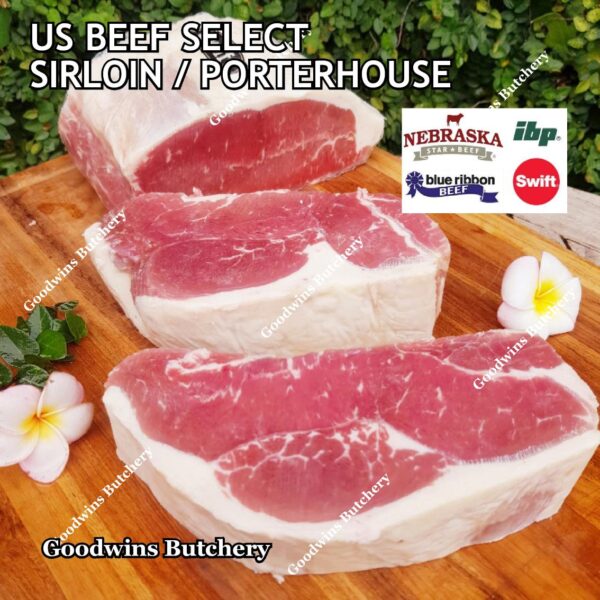 Beef SIRLOIN US SELECT frozen steak cuts USDA Swift IBP BlueRibbon Nebraska daging sapi has luar Striploin New York strip - Image 40