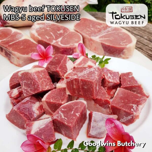 Wagyu beef Tokusen SILVERSIDE marbling MBS-5 AGED-CHILLED whole cuts 2pcs/ctn 12kg - Image 14